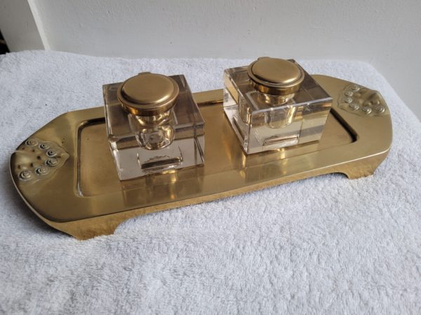 Jugendstil bureau garnituur inktstel - Afbeelding 8