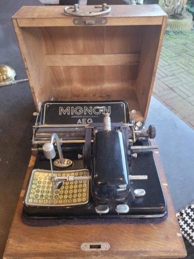 Mignon antieke typmachine