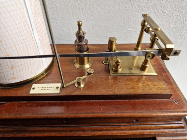 Antieke barograaf rond 1900 Frankrijk - Afbeelding 2