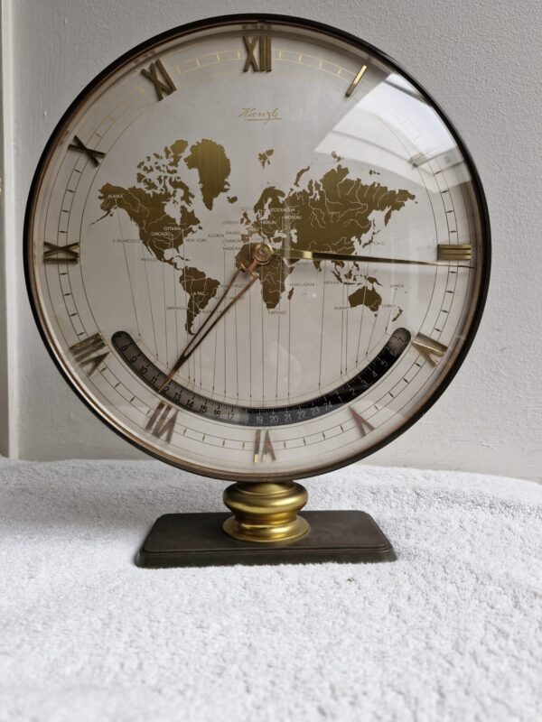 Kienzle vroeg exemplaar wereldklok, weltuhr, world clock